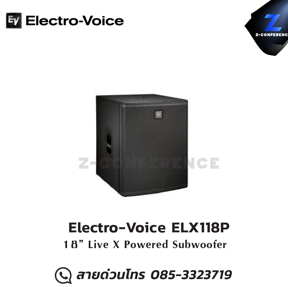 Electro-Voice ELX118P ตู้ลำโพงซับวูฟเฟอร์ 18 นิ้ว มีแอมป์ในตัว 700 วัตต์ ลำโพง , ตู้ลำโพง , speaker