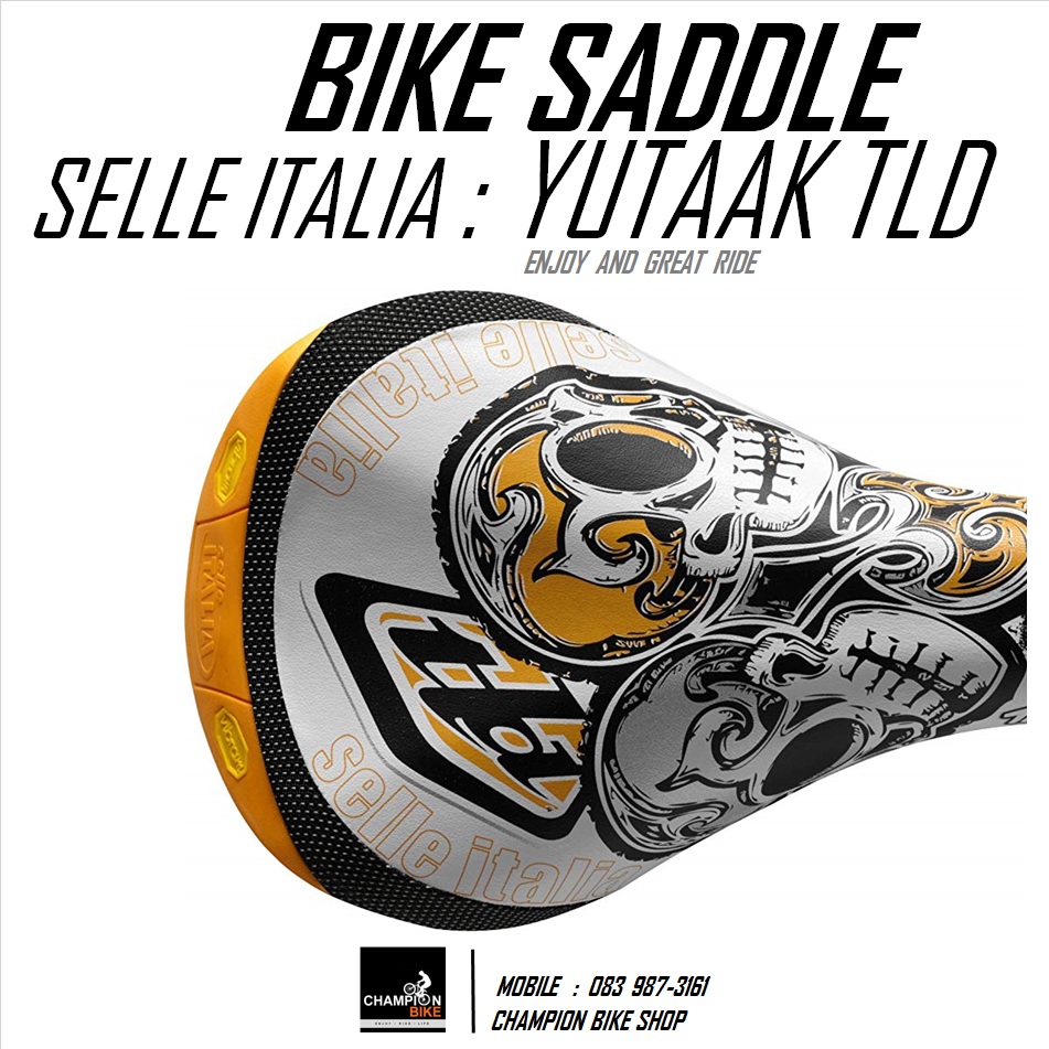 เบาะจักรยาน อานจักรยาน SELLE ITALIA : YUTAAK TLD SKULLS BIKE SADDLE