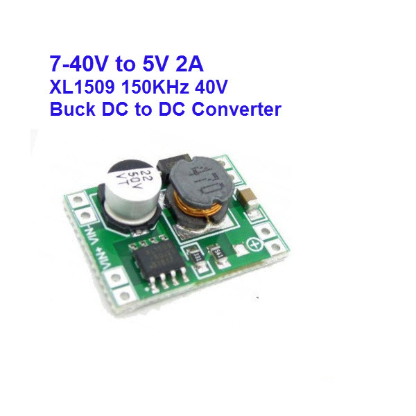 40V to 5VDC FIXED XL1509 step-down module output voltage adjustable ultra-small mini version can replace MP1584