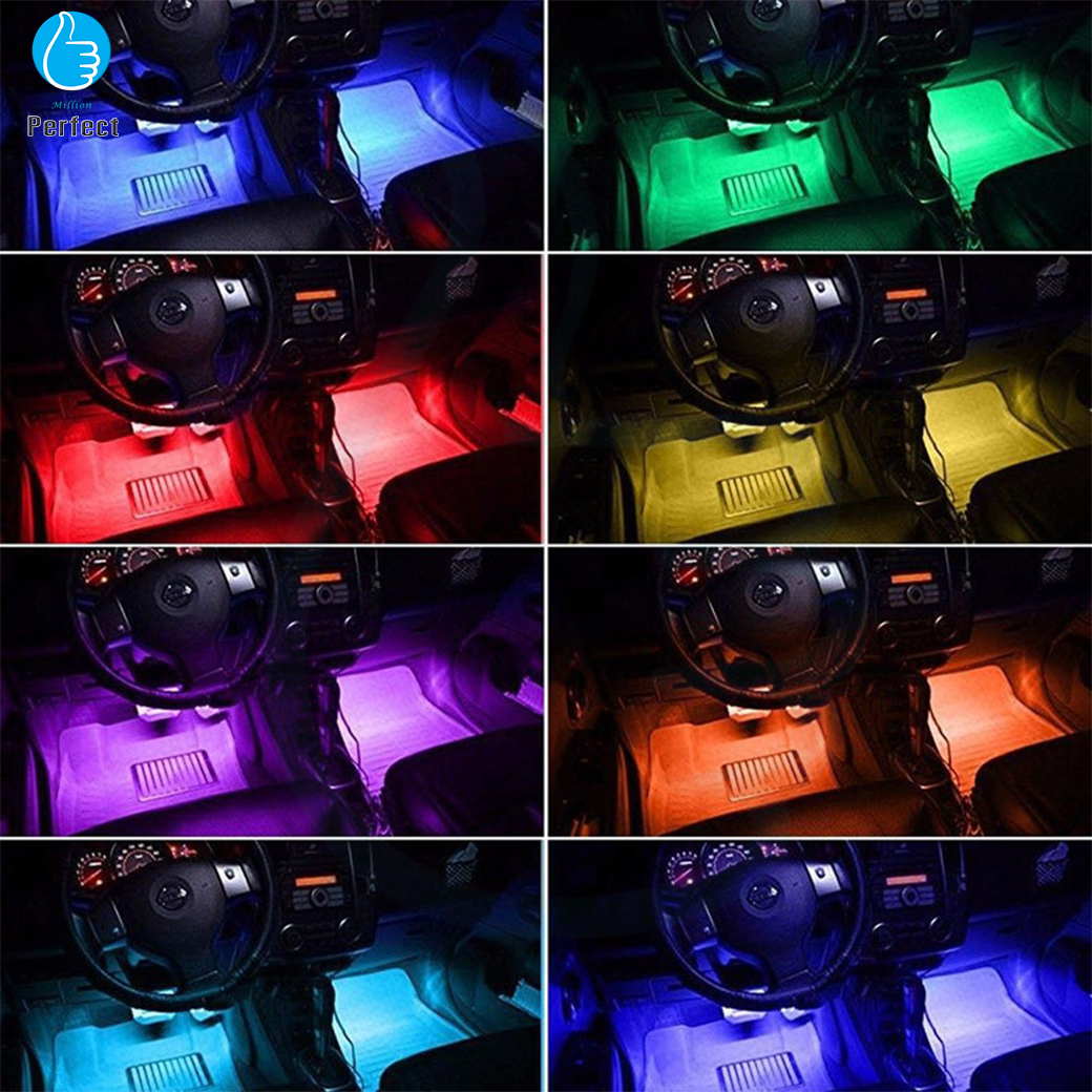 ไฟตกแต่งภายในรถยนต์ หลอดไฟ LED สร้างบรรยากาศภายในรถยนต์ พร้อมรีโมทคอนโทรลไร้สาย By Millionperfect รุ่น LED 48