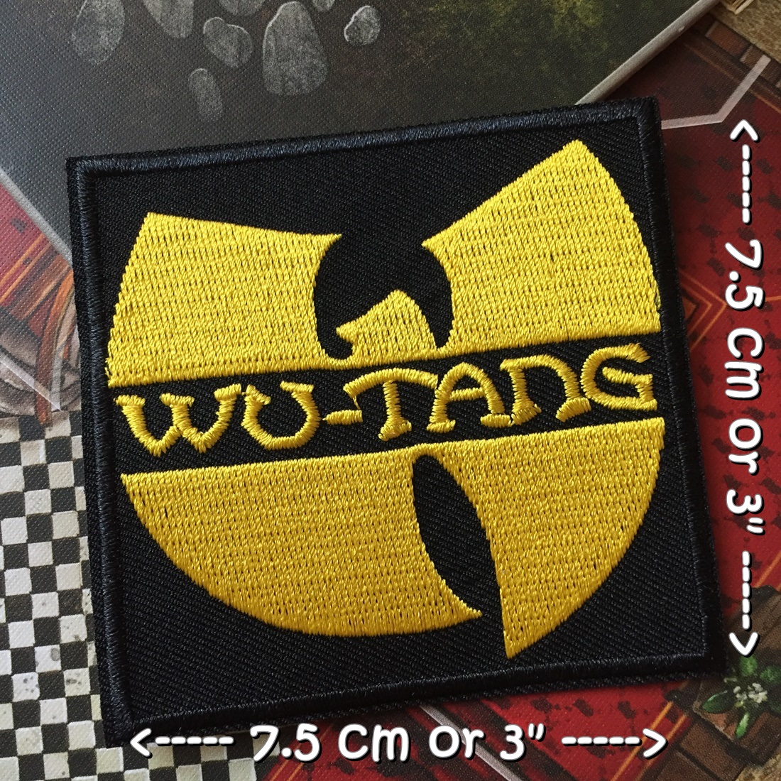 Wu tang Clan วงดนตรี ร็อค เฮฟวี่เมทัล พังค์ ตัวรีดแบบปัก อาร์มปัก ตัวรีดติดเสื้อ ตัวรีด ติดกระเป๋า ติดหมวก ติดแจ๊คเก็ต Rock Iron on Embroidered Patch