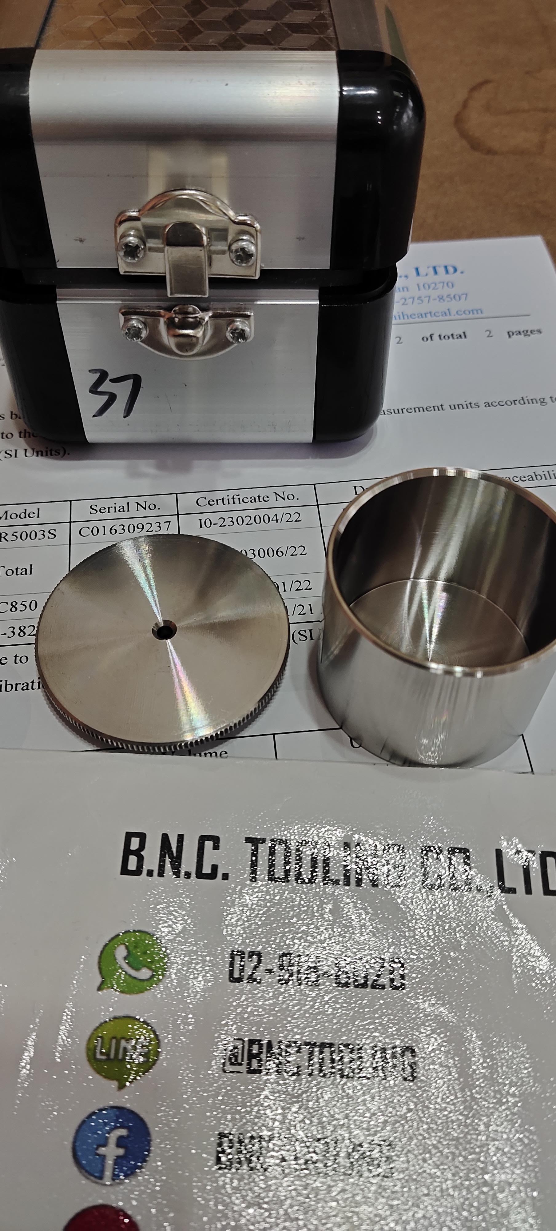 ถ้วยพิคโนมิเตอร์พร้อมสอบเทียบ ถ้วยวัดความหนืด ขนาด 37 ml, Stainless steel Density Determiner Pycnometer 37 ml With certificate. Specific Gravity Cup coating Specific Gravity Cup Density