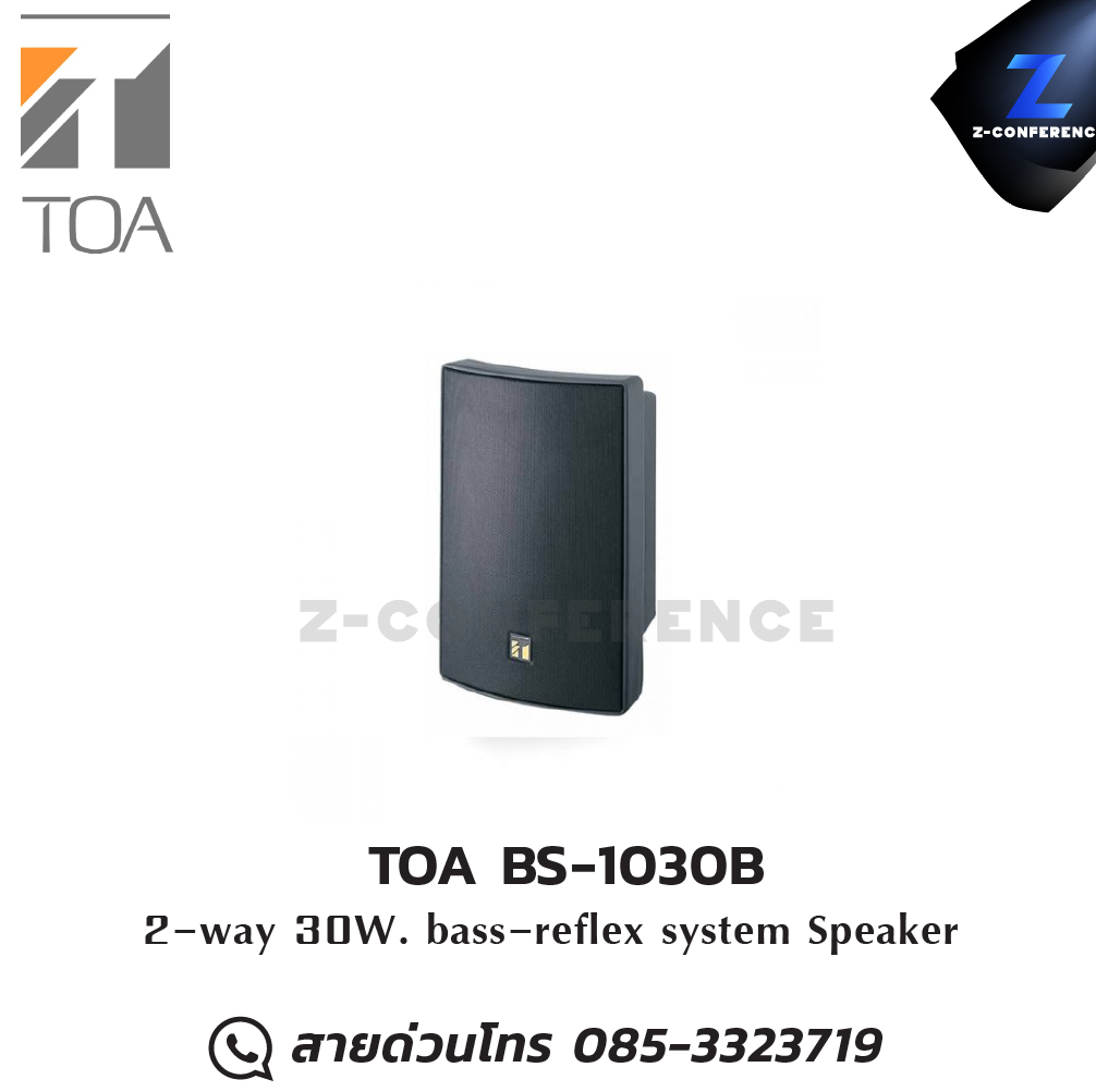 TOA BS-1030B 2-way bass-reflex type speaker 30W ลำโพง , ตู้ลำโพง , speaker
