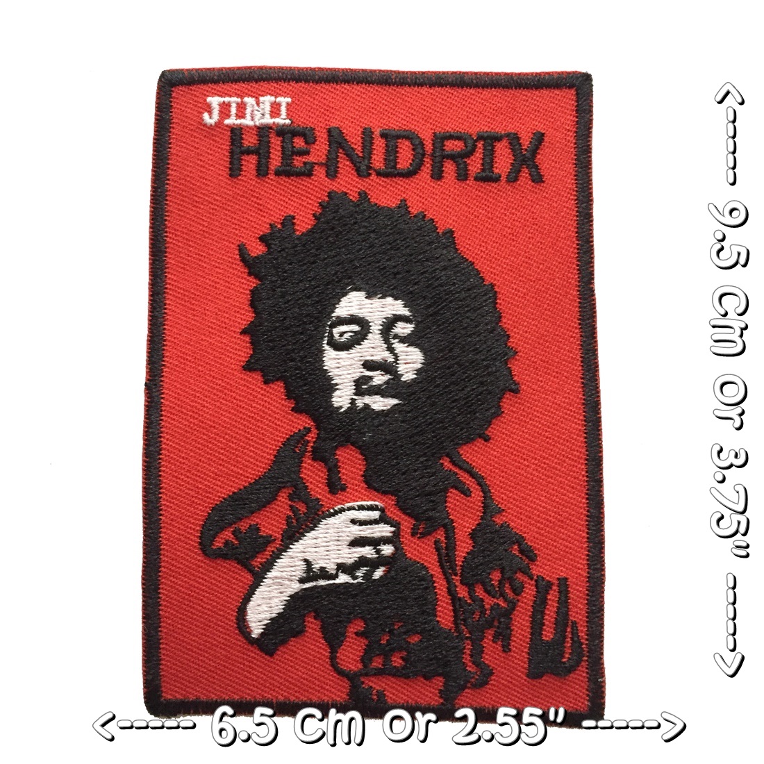 Jimi Hendrix วงดนตรี ร็อค เฮฟวี่เมทัล พังค์ ตัวรีดแบบปัก อาร์มปัก ตัวรีดติดเสื้อ ตัวรีด ติดกระเป๋า ติดหมวก ติดแจ๊คเก็ต Rock Iron on Embroidered Patch