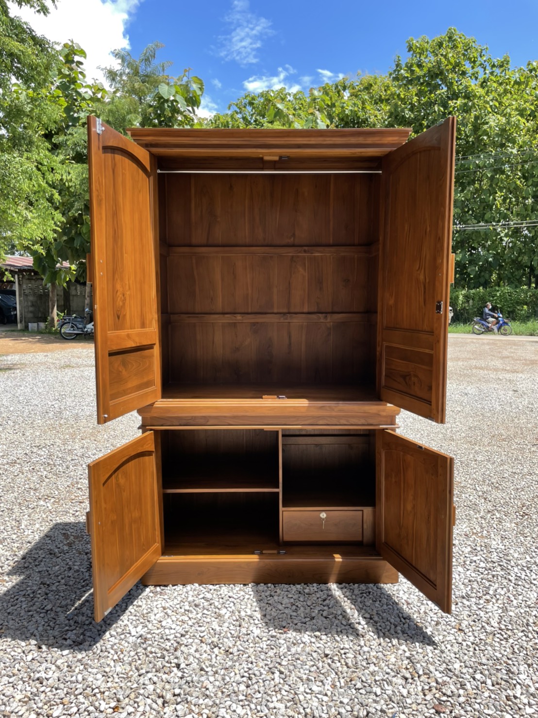 ตู้เสื้อผ้าบานเปิด แยกท่อน 1.2 ม. สูง 2 ม.