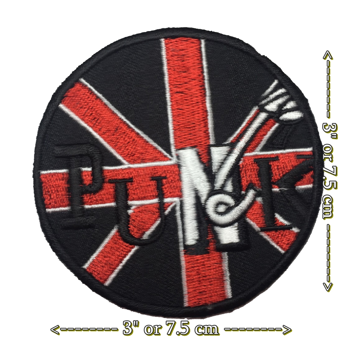 พังค์ ร็อค เด็กแนว ตัวรีดติดเสื้อ อาร์มรีด อาร์มปัก ตกแต่งเสื้อผ้า หมวก กระเป๋า แจ๊คเก็ตยีนส์ Hipster Embroidered Iron on Patch