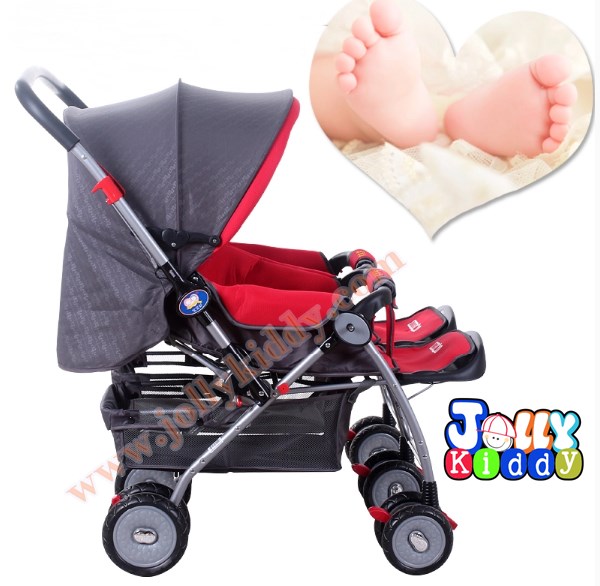 C10191 รถเข็นเด็ก น้องคู่แฝด ฺBaby I Love รุ่น703R สีแดง
