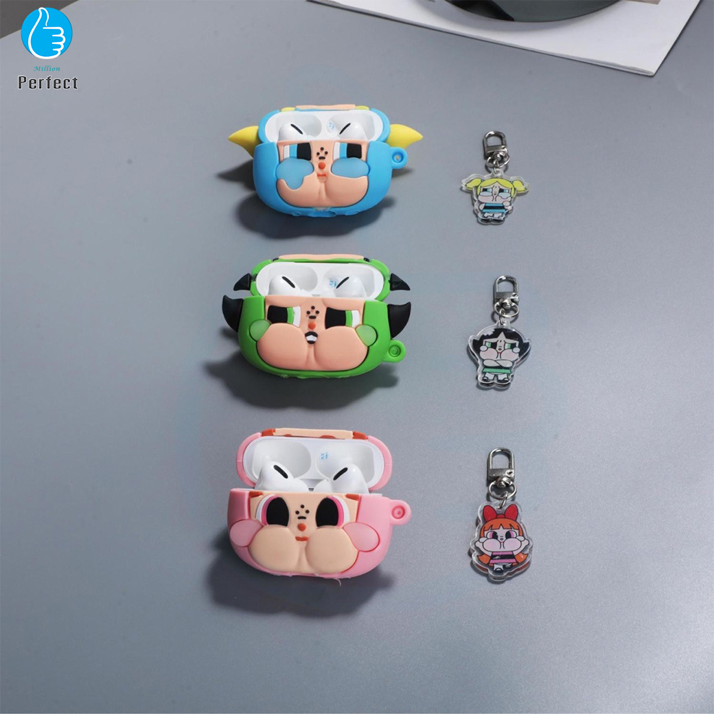 หูฟังไร้สาย Bluetooth แบบอินเอียร์ 3D Powerpuff Girls รุ่น K-34