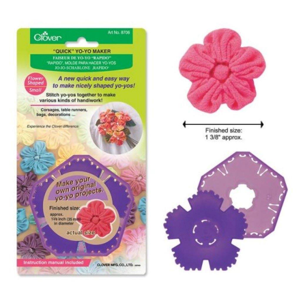 CLOVER Yo-Yo Maker Flower Shape อุปกรณ์ทำโยโย่ รูปดอกไม้ (Finished size 35mm) made in japan (8706)