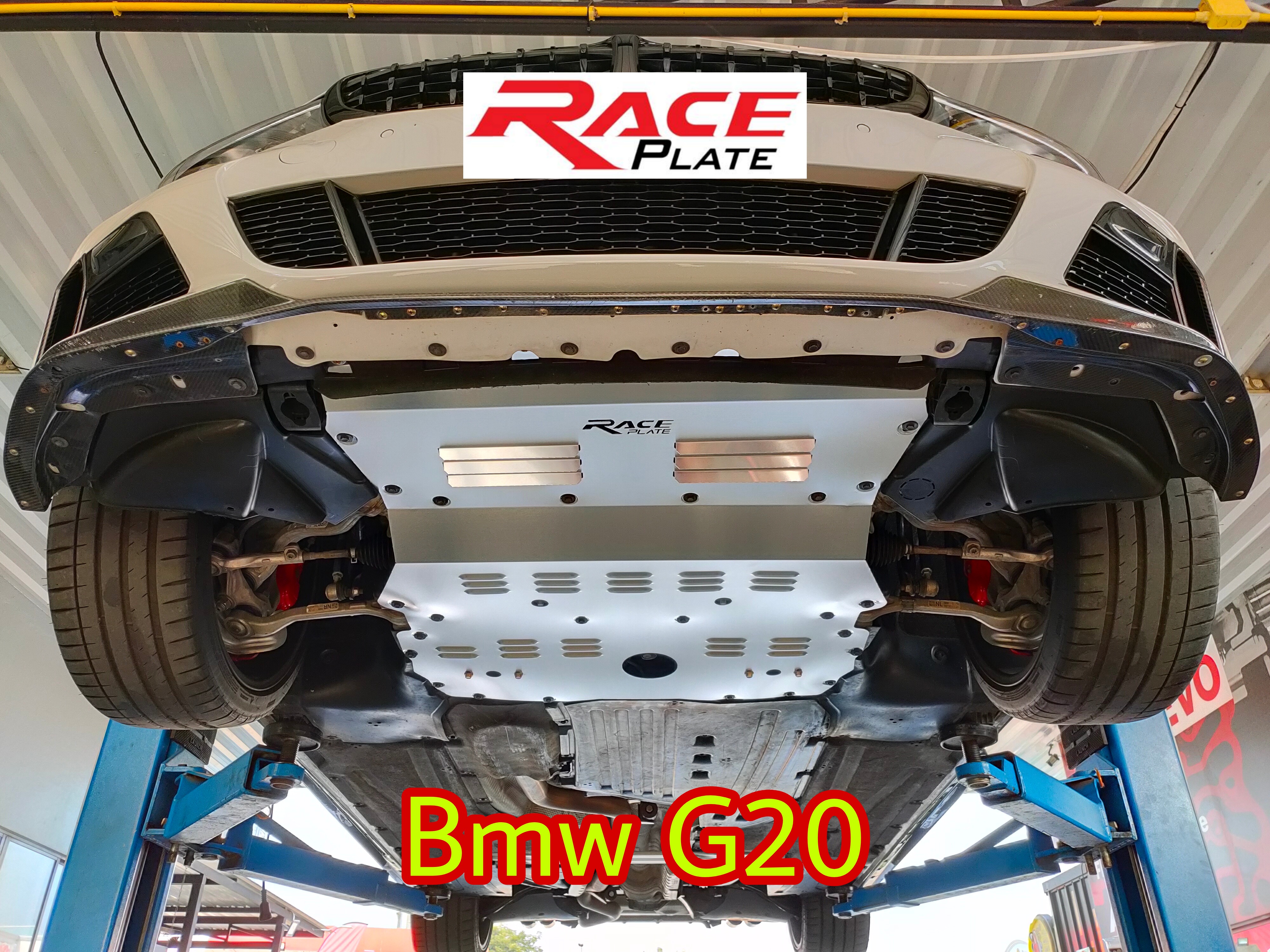 แผ่นปิดใต้ห้องเครื่องอลูมิเนียม BMW G20 Raceplate_Undertray