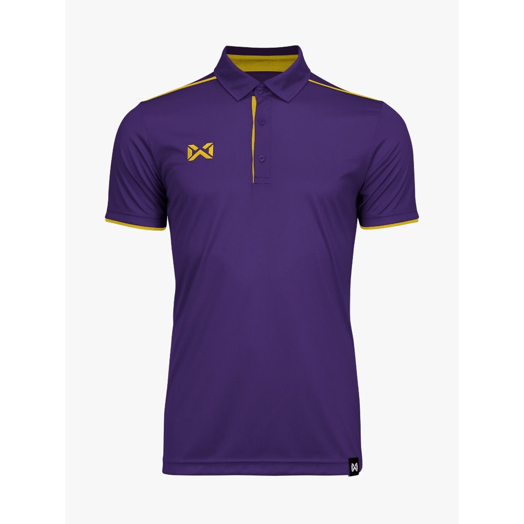 warrix เสื้อโปโลวาริกซ์แขนสั้นสีล้วน ผ้าไมโครโพลีเอสเตอร์ wa-3326 ของแท้ ขาว/กรมท่า/แดง/ม่วง/เหลือง/ทอง/ชมพู วอริกซ์ แท้ 100%