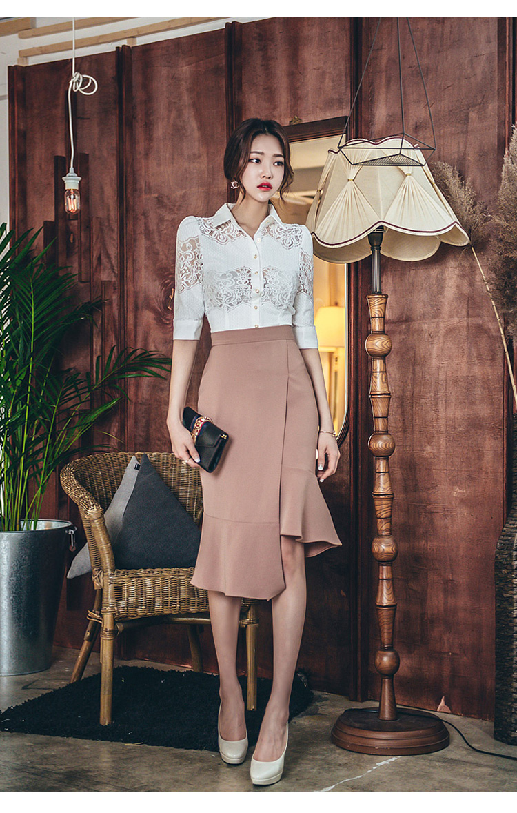 ชุดเซ็ทเสื้อและกระโปรงใส่ทำงานสวยมากๆๆค่ะ ส่งฟรี ems