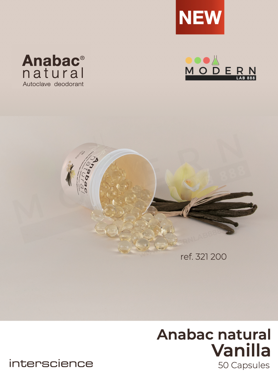 Anabac® Natural Autoclave deodorant เม็ดดับกลิ่นสำหรับหม้อนึ่งฆ่าเชื้อ(กลิ่นพิเศษ), 50เม็ด/กระปุก