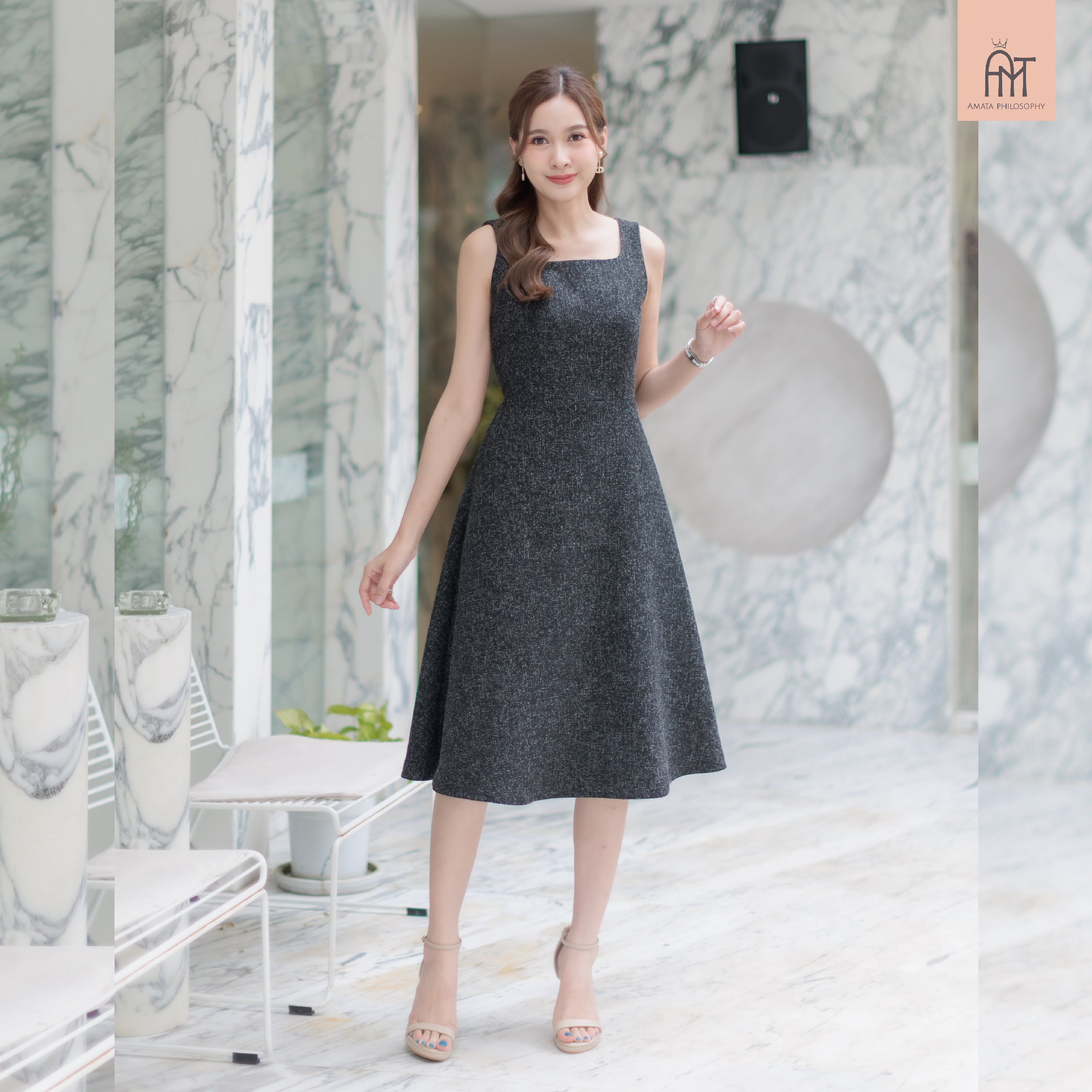 AMATA FLARE LADY- SUGAR JELLY สีดำ