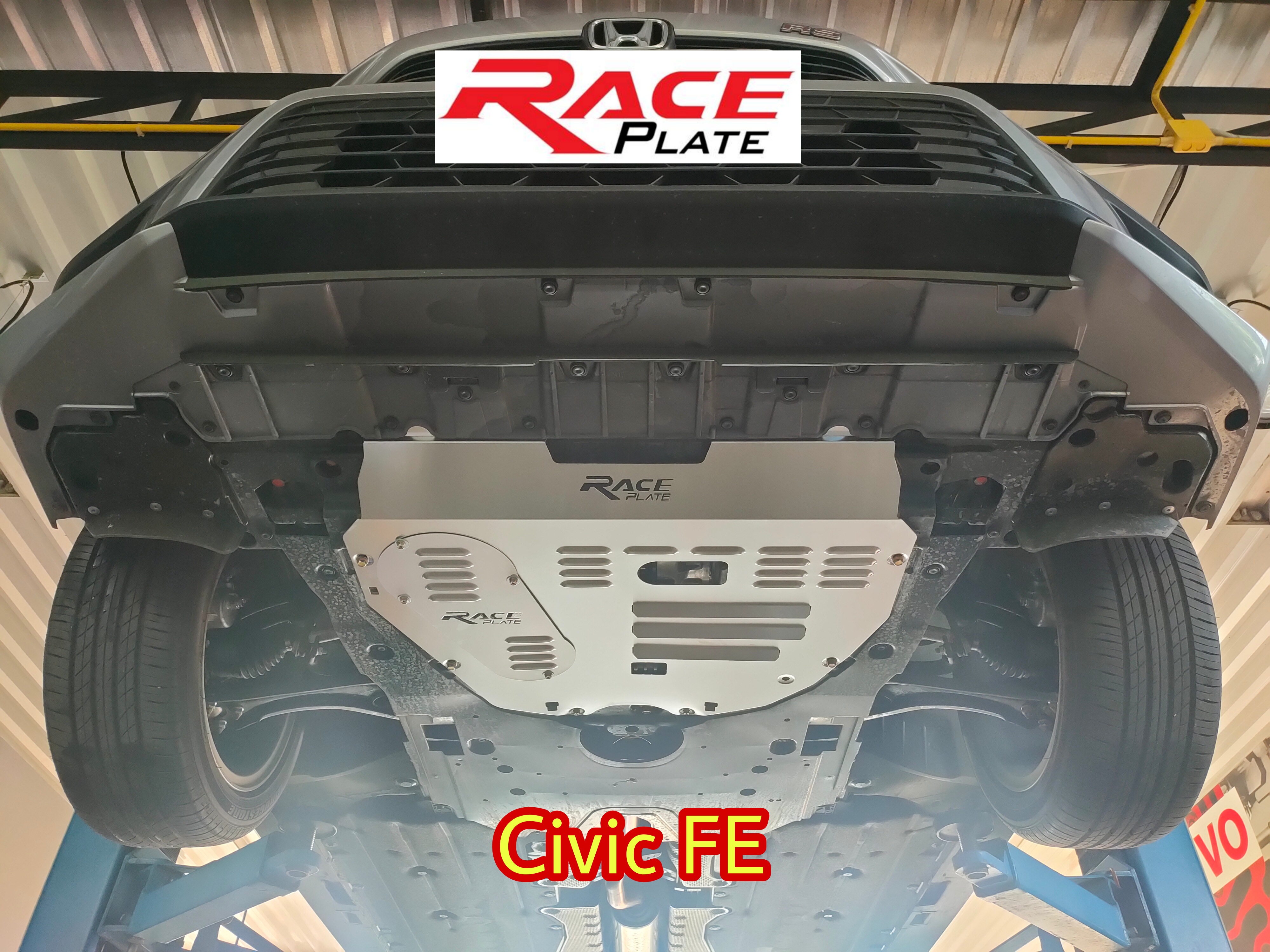แผ่นปิดใต้ห้องเครื่องอลูมิเนียม Honda Civic Fe 2021 Raceplate_Undertray