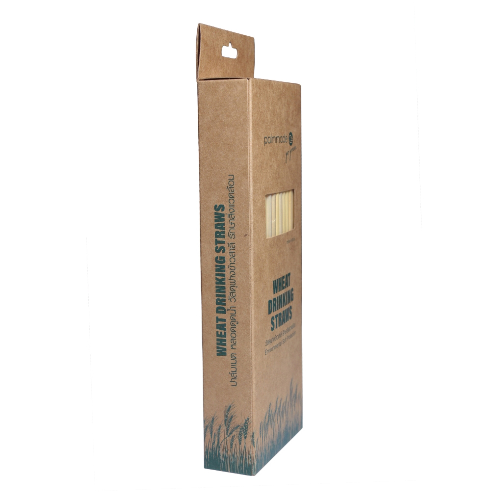 ปาล์มเมด หลอดดื่มน้ำ ทำจากฟางข้าวสาลี