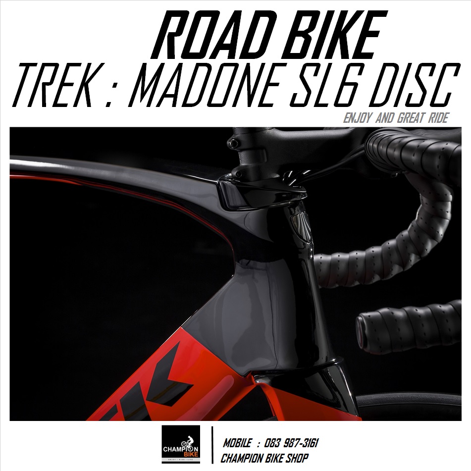 จักรยานเสือหมอบ TREK MADONE SL 6 DISC AERO ROAD BIKE - 2021 สีแดง-ดำ