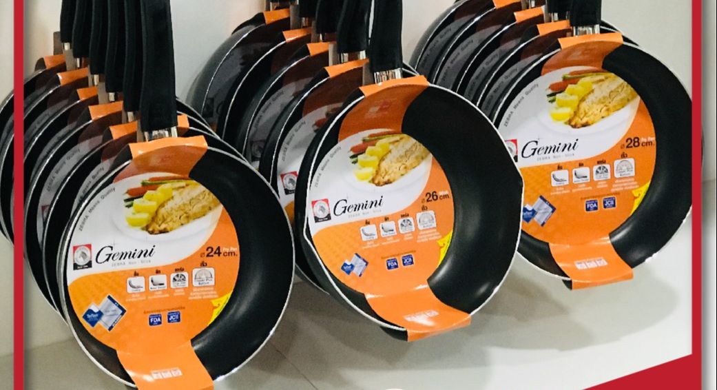 Zebra กระทะนอนสติ๊ก Gemini ตราหัวม้าลาย