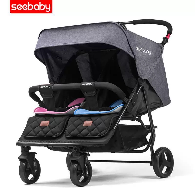 รถเข็นเด็ก น้องคู่แฝด SeeBaby (MT22) สีแดง C10191