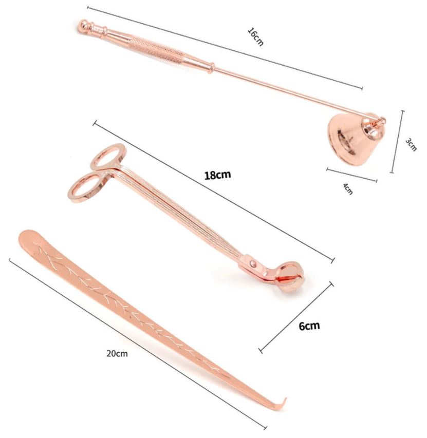 ชุดอุปกรณ์จุดเทียนหอม ที่ตัดไส้เทียน ที่ดับเทียน ที่ดึงไส้เทียน Candle Wick Trimmer, Candle Wick Snuffer, Candle Wick Hook, Candle Tools, Candle Accessories