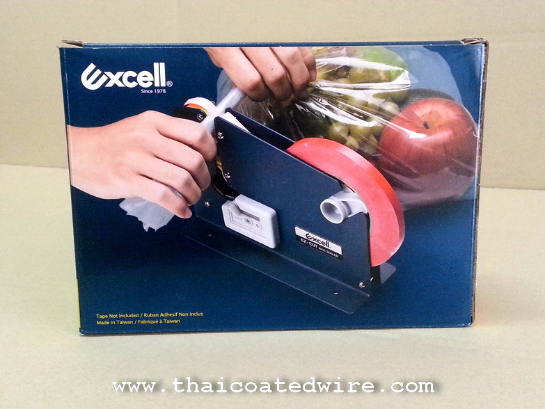 เครื่องรัดปากถุงด้วยเทปกาว แท่นเทปรัดถุงเบเกอรี เครื่องรัดถุงผักด้วยเทป