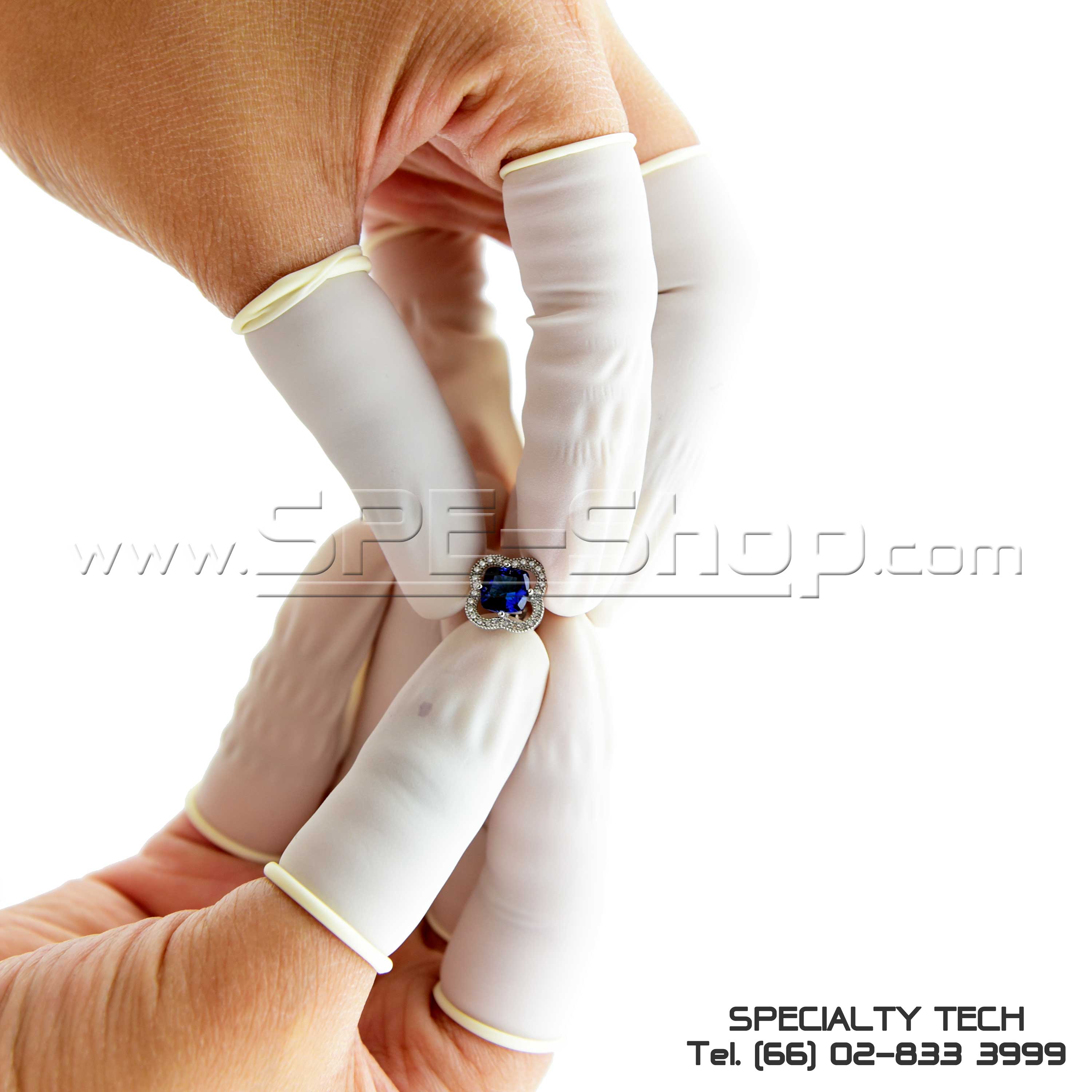 Anti-Static White Smooth Roll Finger Cots
