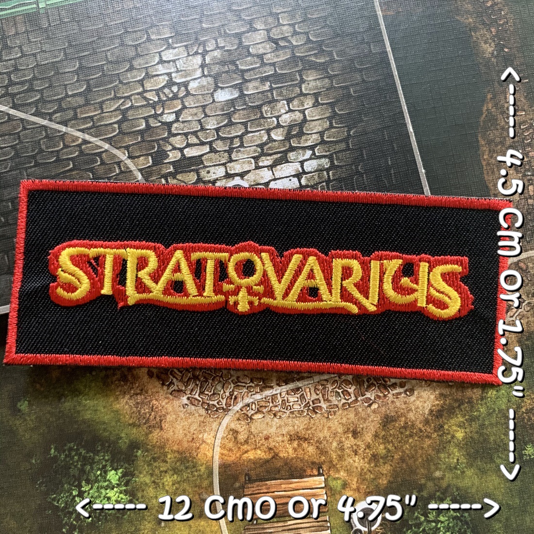 Stratovarius วงดนตรี ร็อค เฮฟวี่เมทัล พังค์ ตัวรีดแบบปัก อาร์มปัก ตัวรีดติดเสื้อ ตัวรีด ติดกระเป๋า ติดหมวก ติดแจ๊คเก็ต Rock Iron on Embroidered Patch