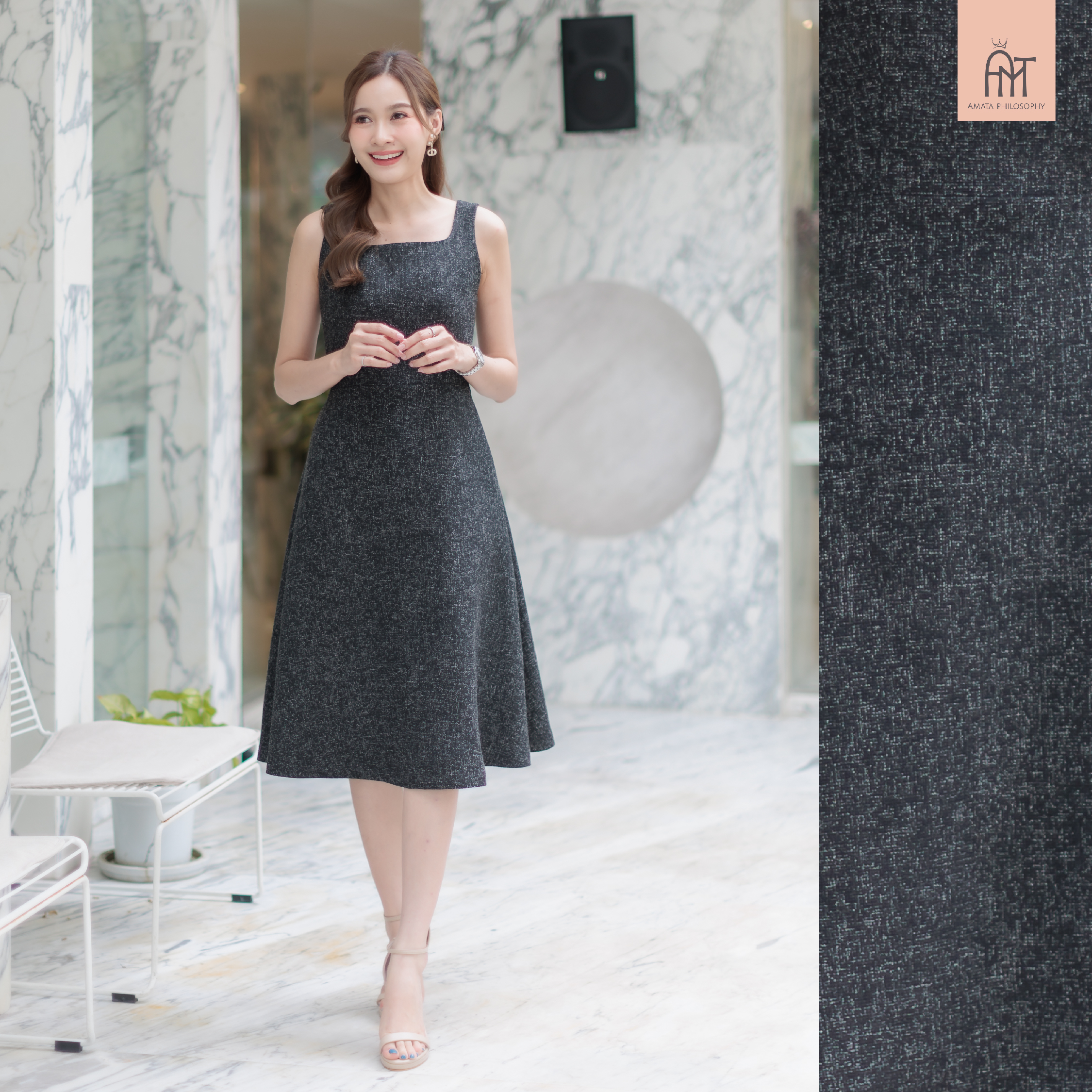 AMATA FLARE LADY- SUGAR JELLY สีดำ