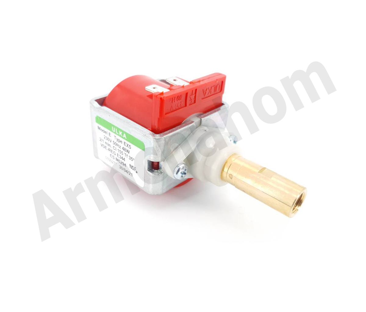 อะไหล่เครื่องชงกาแฟ ปั๊มแดงแกนทองเหลือง ULKA EX5 230v 48w