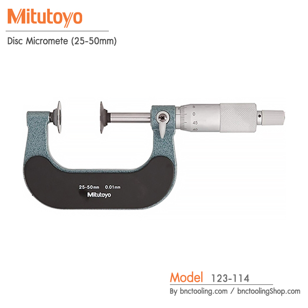 Mitutoyo,Disc Micrometer (25-50mm),123-114