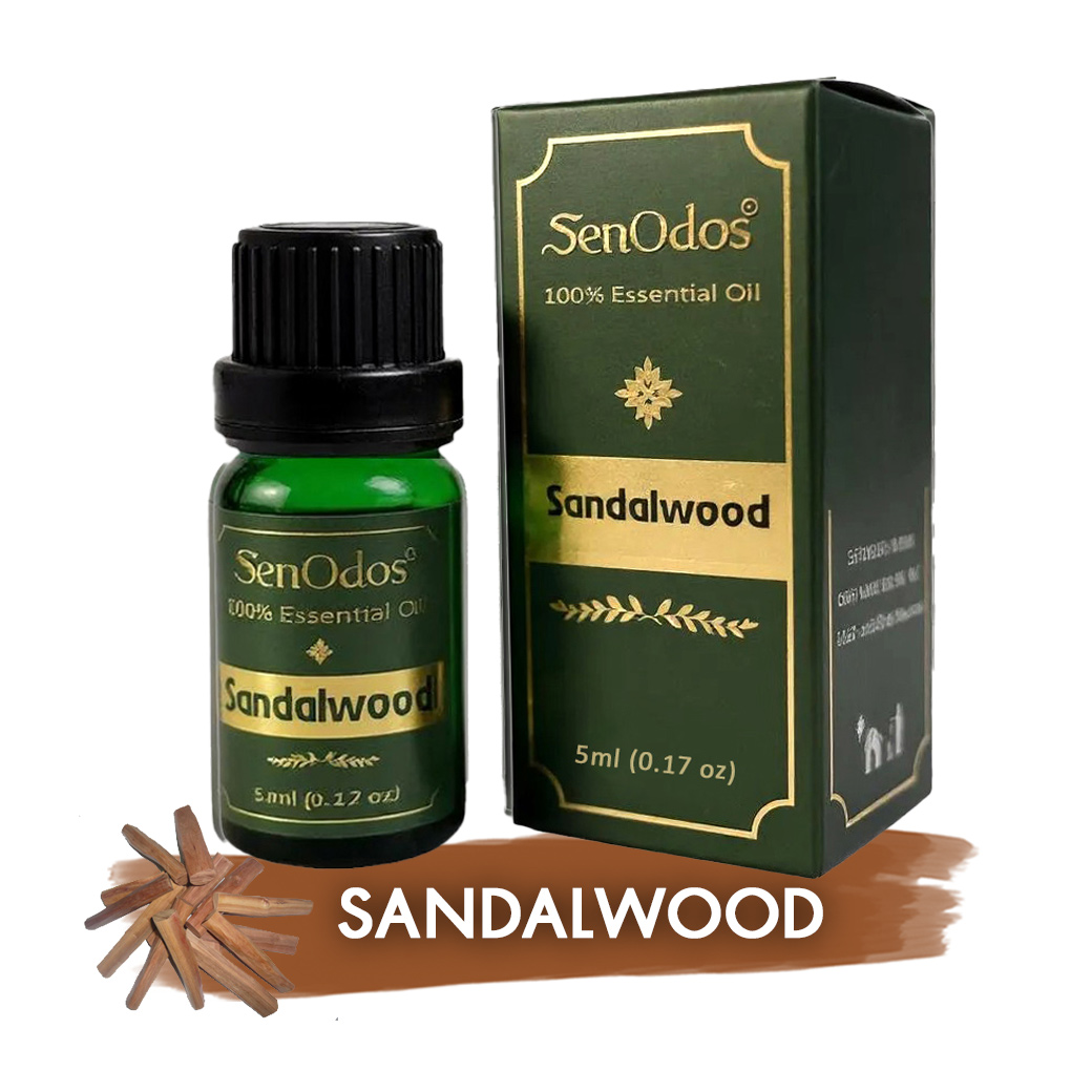 SenOdos Sandalwood Pure Essential Oils น้ำมันหอมระเหยแท้ กลิ่นไม้หอมแก่นจันทร์ 5 ml.