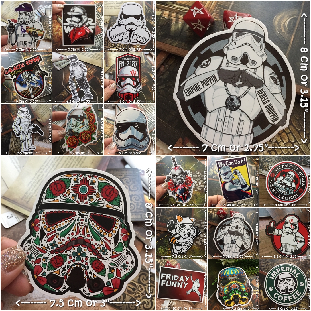 สตอร์มทรูปเปอร์ สติกเกอร์ เคลือบกันน้ำ ลายแนวๆ ไดคัท ติดกระเป๋าเดินทาง มอเตอร์ไซด์ รถ โน้ตบุ๊ค เคสโทรศัพท์ กระบอกน้ำ Waterproof Decal Sticker