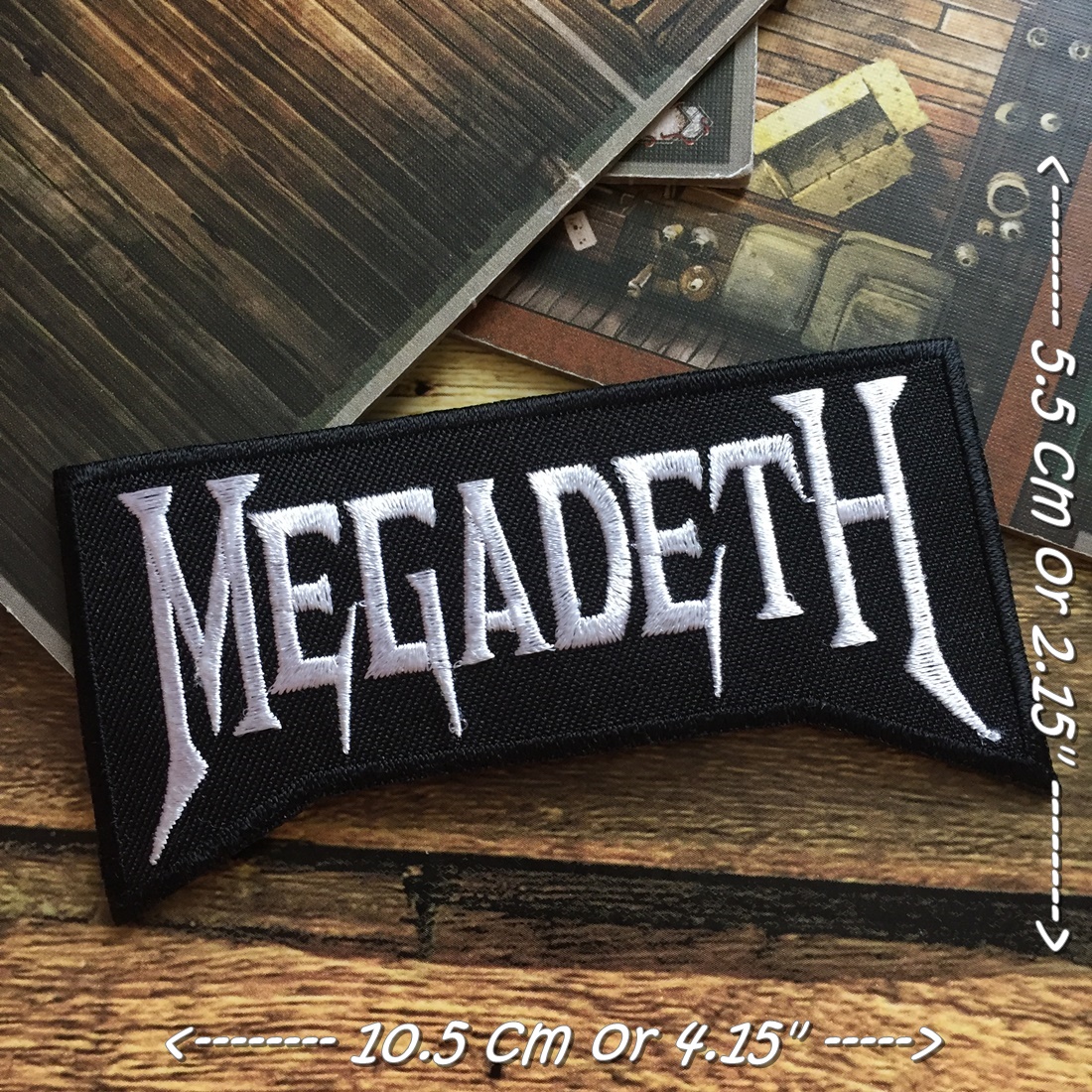 Megadeth วงดนตรี ร็อค เฮฟวี่เมทัล พังค์ ตัวรีดแบบปัก อาร์มปัก ตัวรีดติดเสื้อ ตัวรีด ติดกระเป๋า ติดหมวก ติดแจ๊คเก็ต Rock Iron on Embroidered Patch
