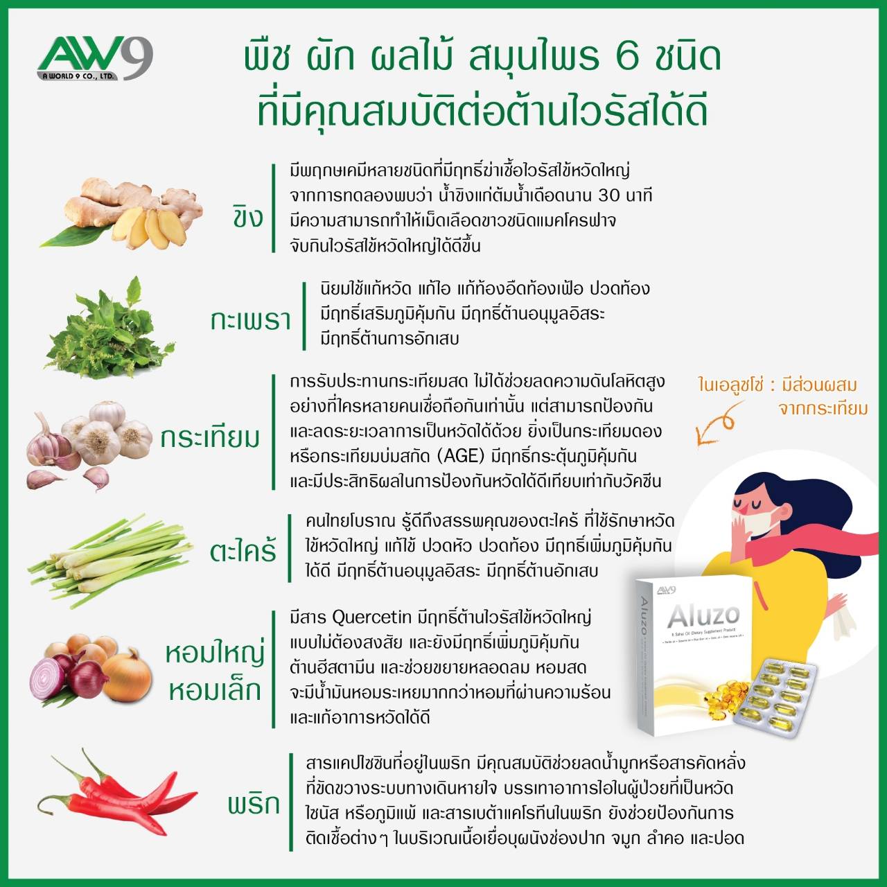 ส่วนประกอบ aluzo ส่วนประกอบ aluzo