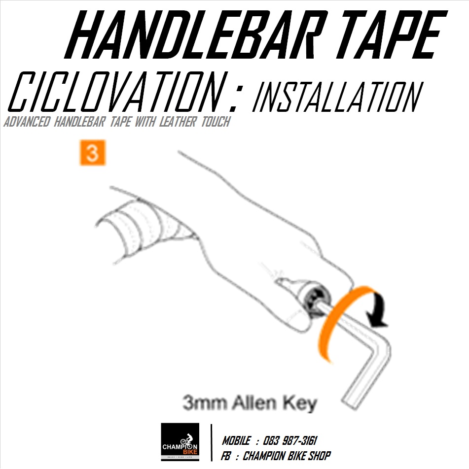 ผ้าพันแฮนด์เสือหมอบ CICLOVATION : SHOOTING STAR HANDLEBAR TAPE สีแดง-ขาว