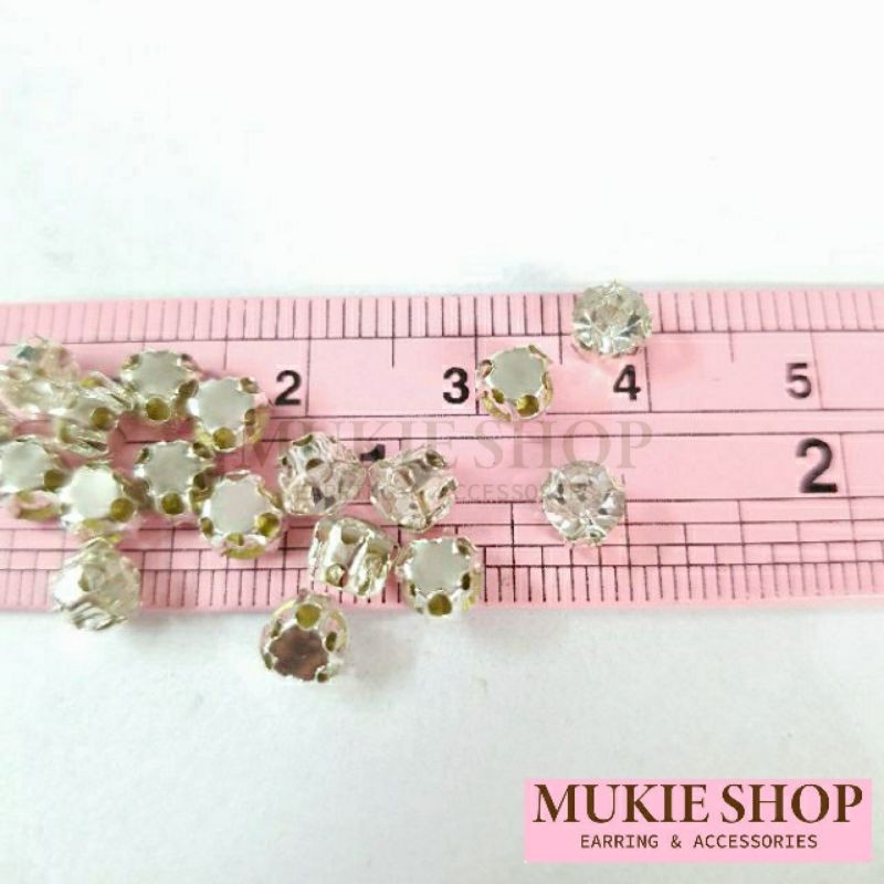 DIY เพชรตกแต่ง ประกายแฟลช ขนาด5mm