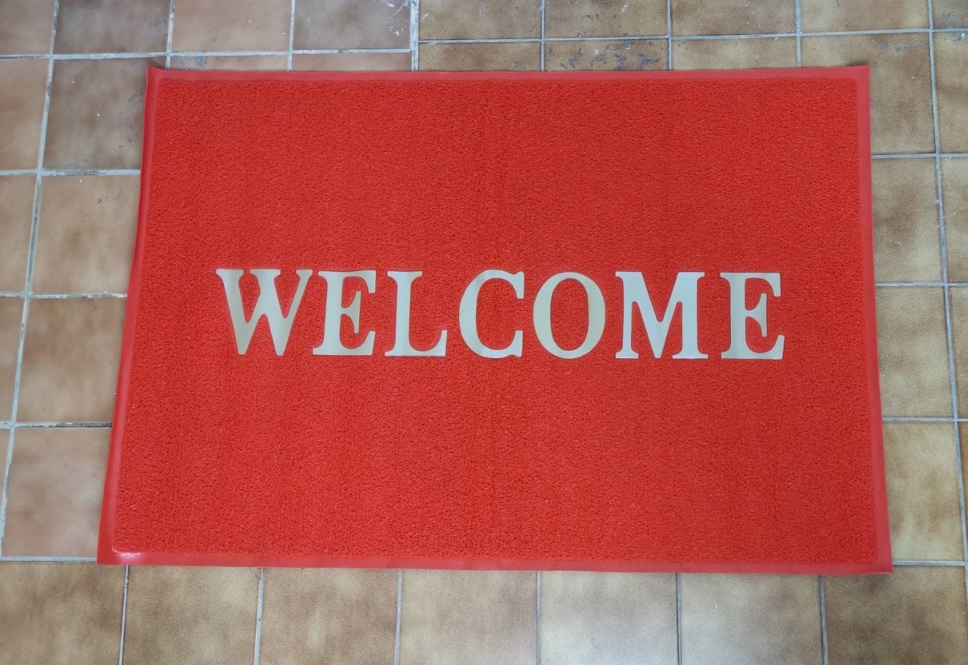 ขายส่ง พรมดักฝุ่น มีข้อความ welcome 80x120cm.