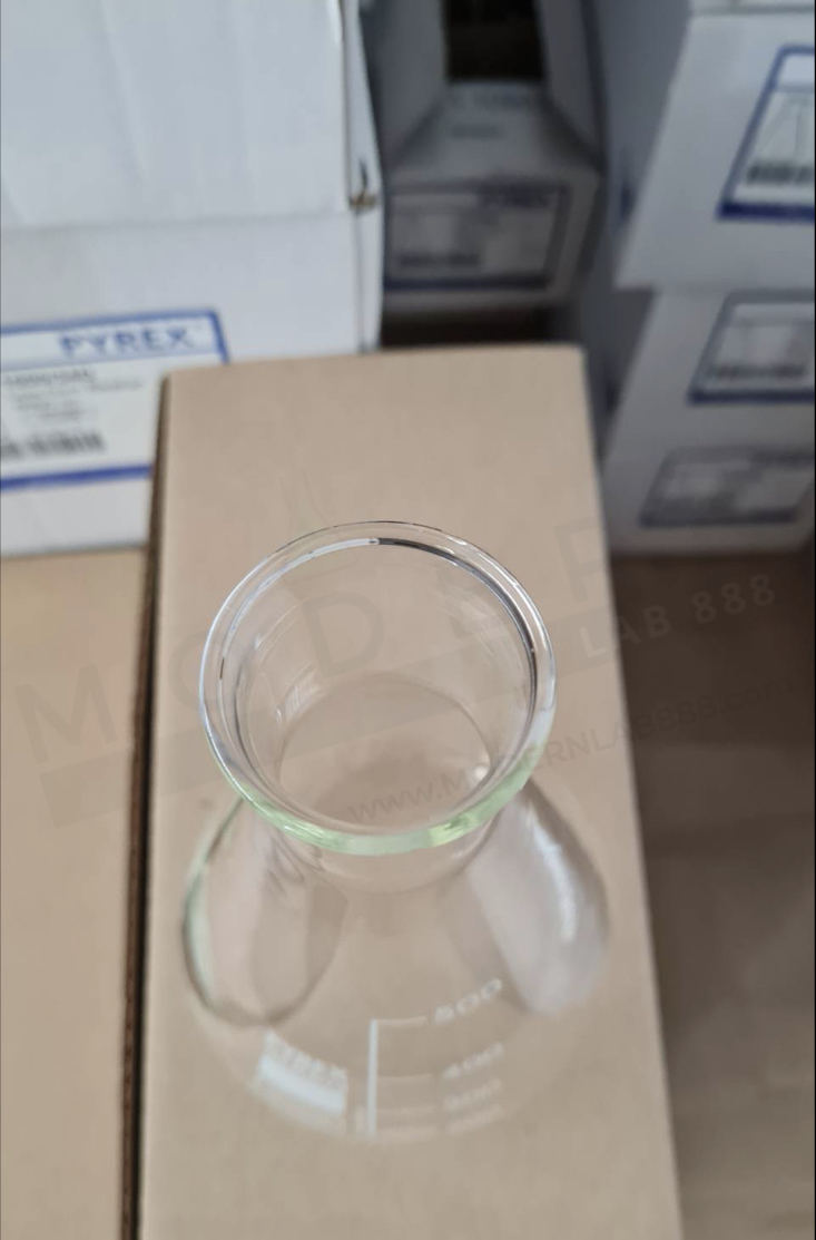 ขวดรูปชมพู่ / Erlenmeyer Flasks, Conical, Narrow Neck, PYREX