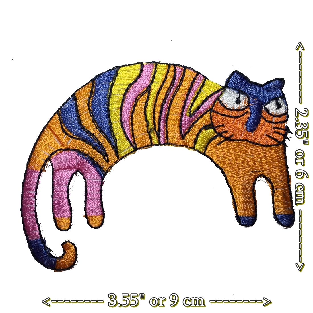 แมว การ์ตูน ตัวรีดติดเสื้อ อาร์มรีด อาร์มปัก ตกแต่งเสื้อผ้า หมวก กระเป๋า แจ๊คเก็ตยีนส์ Cute Creature Embroidered Iron on Patch