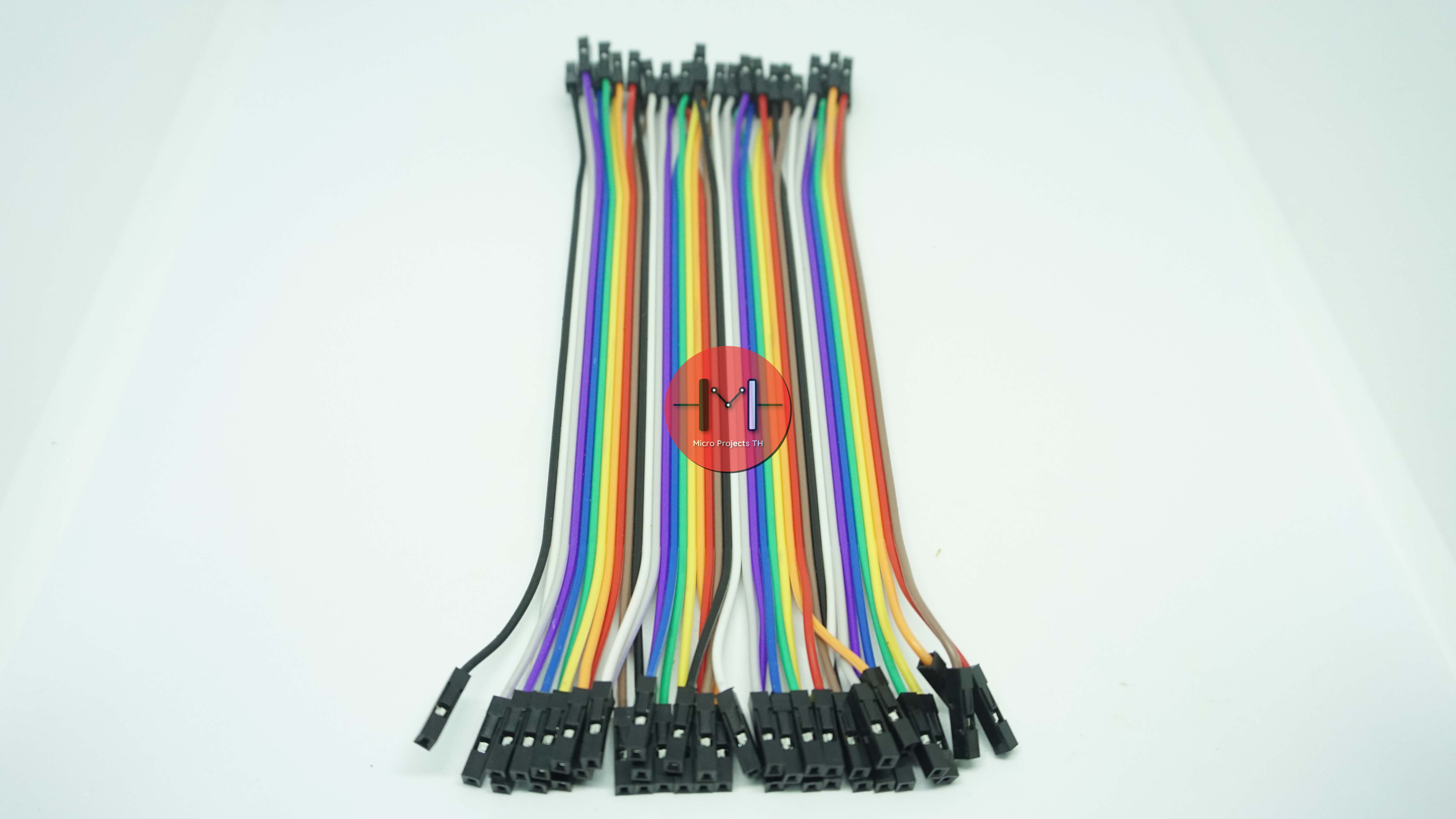 Jumper Arduino สายไฟจัมเปอร์ยาว 15cm เมีย - เมีย จำนวน 40 เส้น