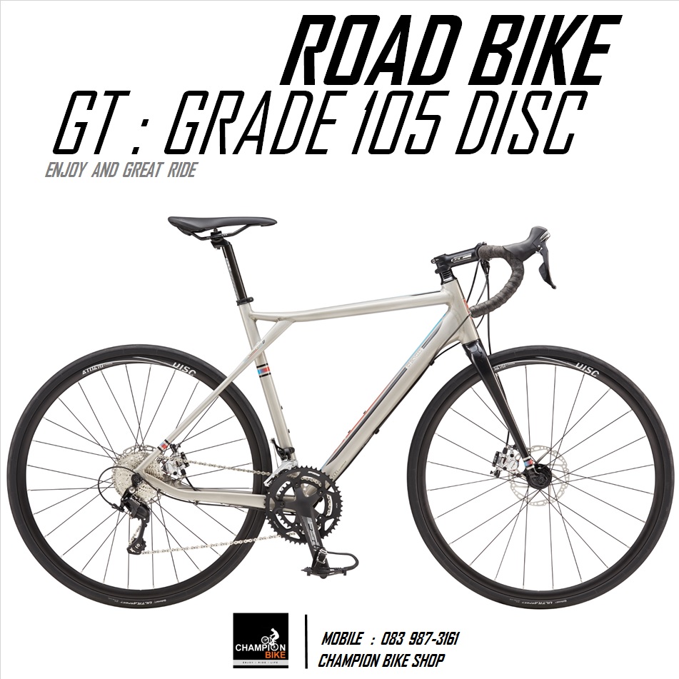 จักรยานเสือหมอบ GT : GRADE ALLOY 105 DISC ROAD BIKE - 2016