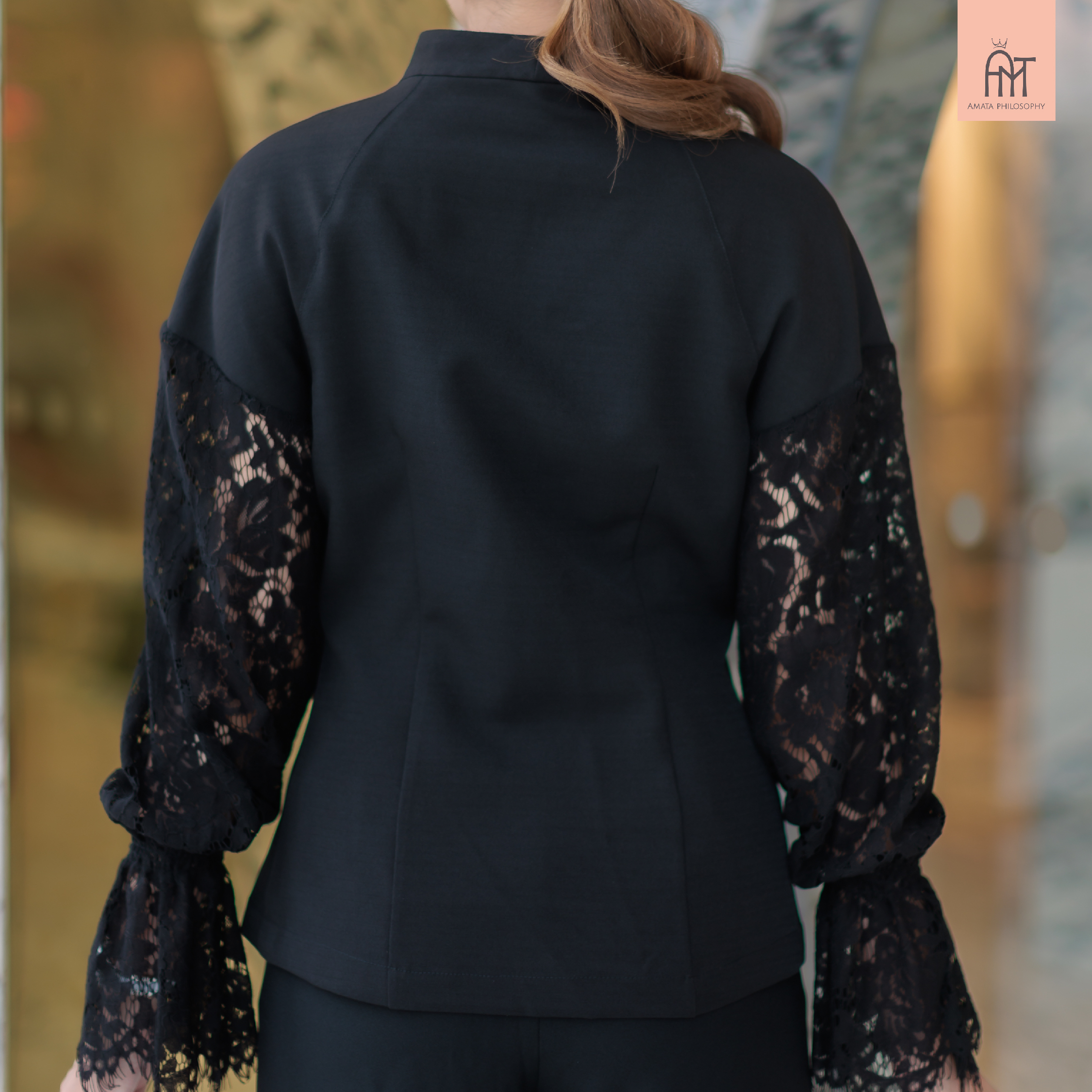 AMATA เสื้อ BOARDWAY สีครีมเบจ