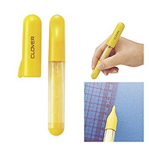 Clover 24-035ชอลค์ ขีดผ้าชนิดแท่งสีเหลือง ชอลค์ ขีดผ้าชนิดแท่งแบบเติมผงชอล์ค สีเหลือง