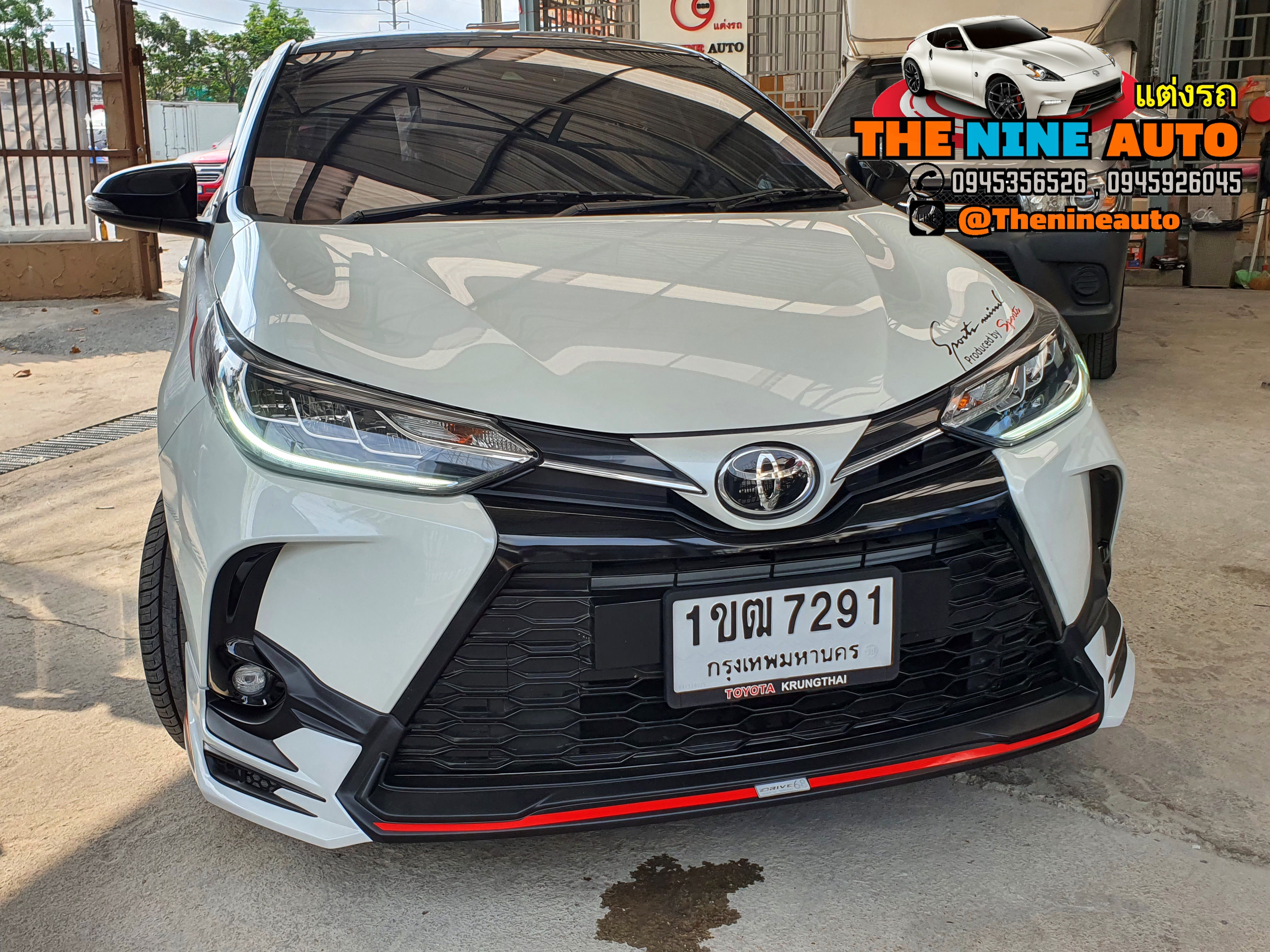 ชุดแต่งยาริส Yaris 2020 รุ่น Drive68 ชุด 4 ชิ้น