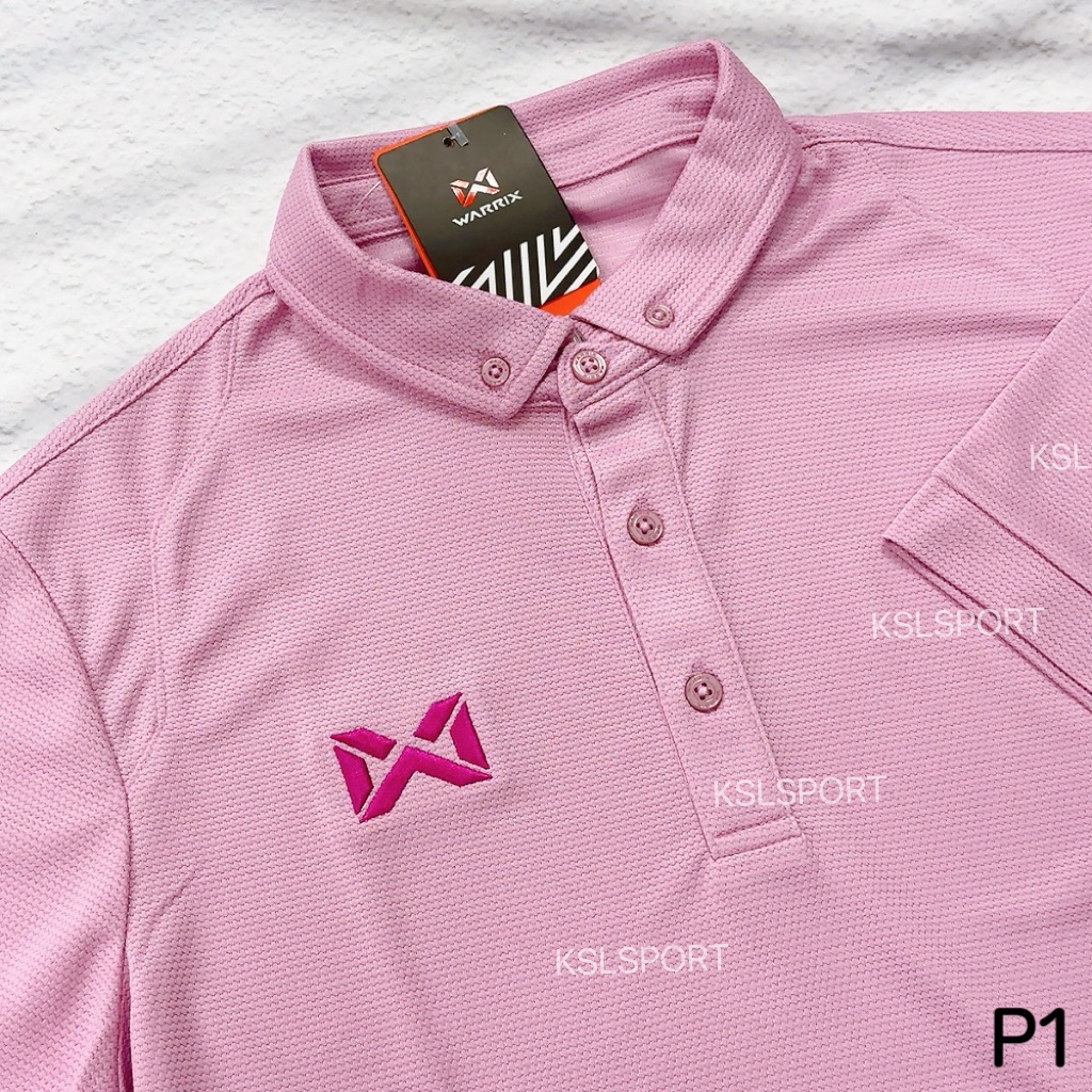 Warrix เสื้อโปโล สีล้วน รุ่น Classic Polo (WA-3315N, WA-PLAN15) สีชุดที่ 2