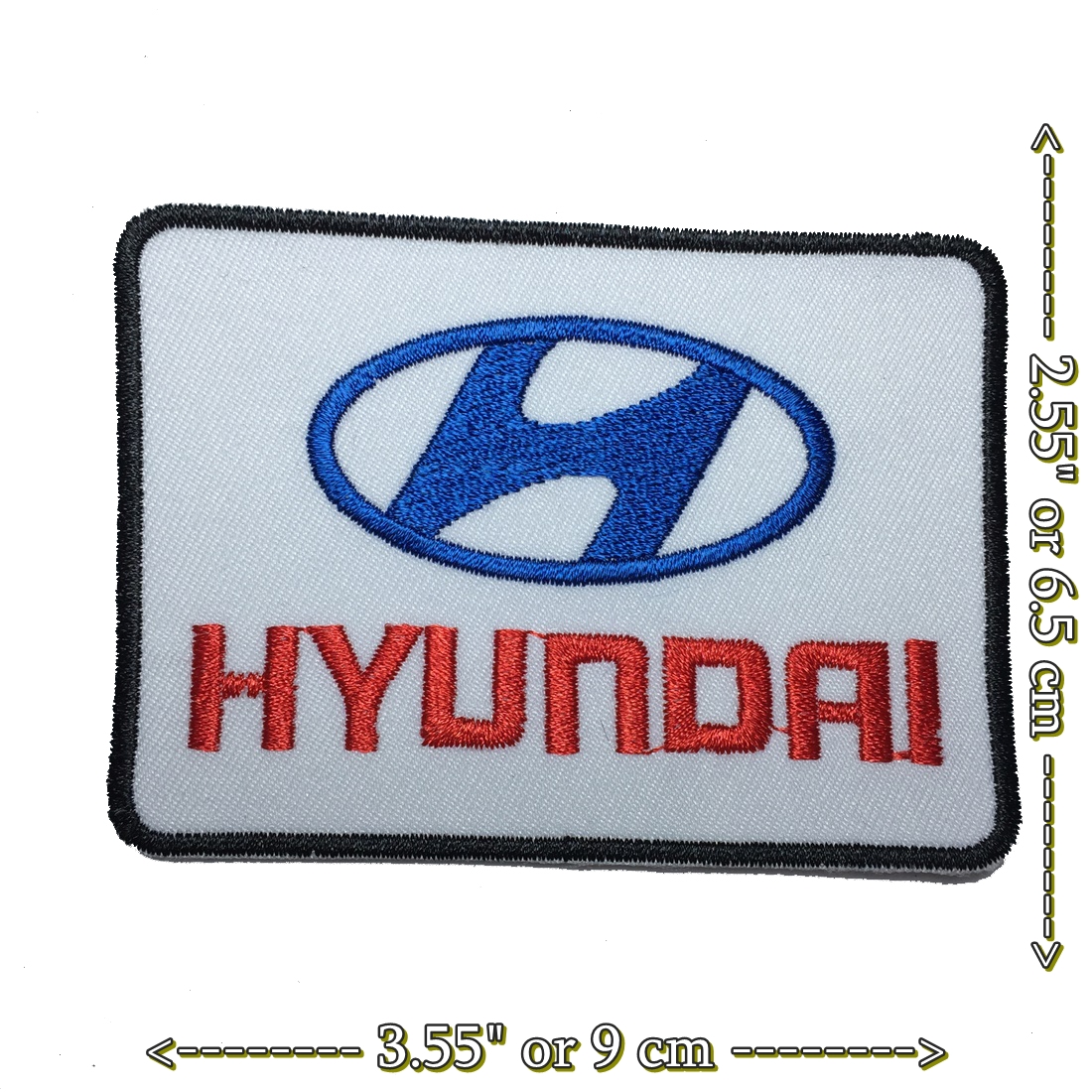 Hyundai ตัวรีดติดเสื้อ อาร์มรีด อาร์มปัก ตกแต่งเสื้อผ้า หมวก กระเป๋า แจ๊คเก็ตยีนส์ Racing Embroidered Iron on Patch