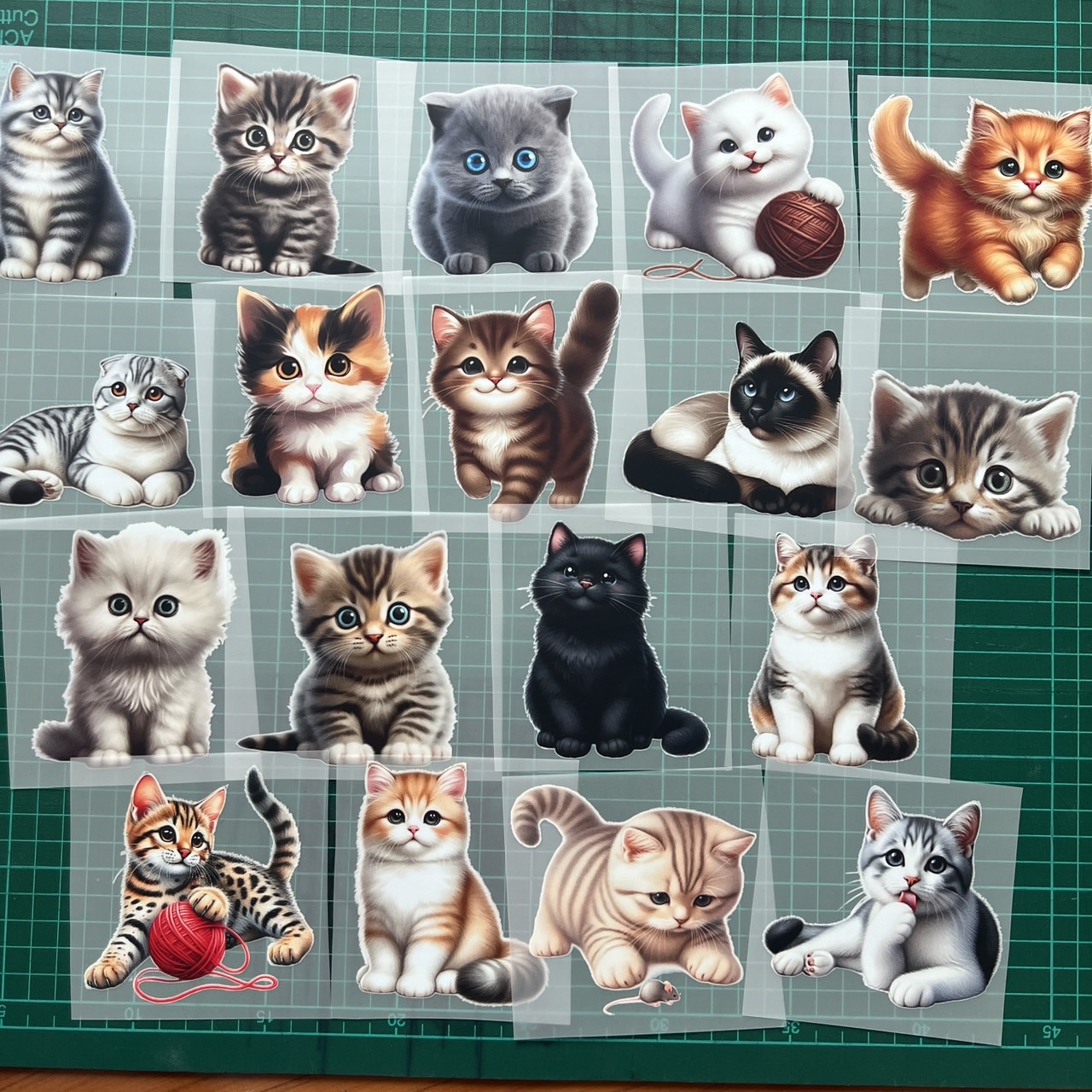 ตัวรีดติดเสื้อ แมว ทาสแมว น่ารัก ฟิลม์รีดร้อน พิมพ์ลาย สติกเกอร์รีดติดเสื้อ สกรีนลาย ฟิลม์ DFT DTF