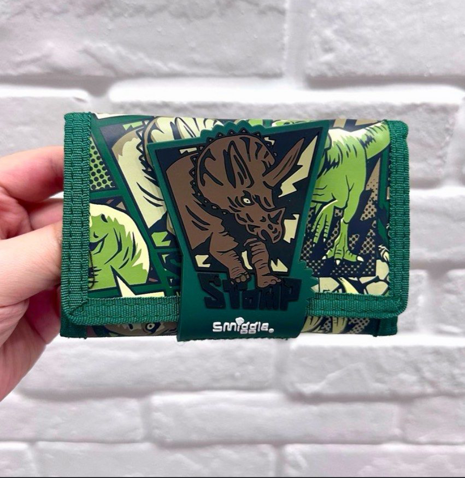 กระเป๋าตัง ไม่มีสาย Smiggle Wallet - Away- ไดโน