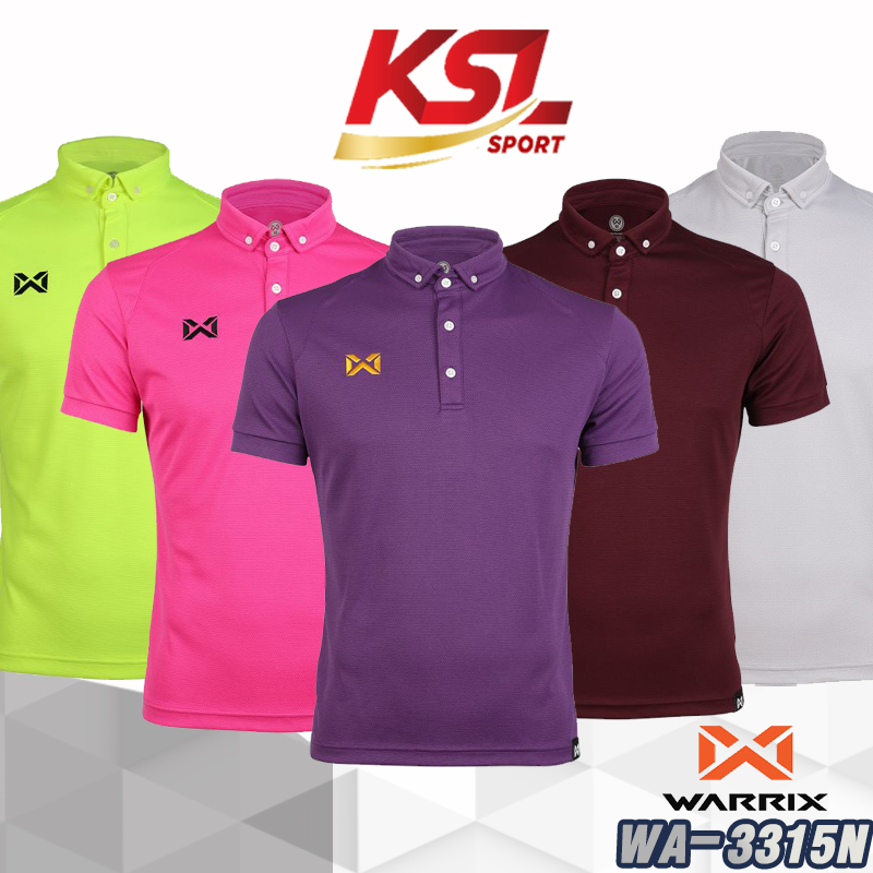 Warrix เสื้อโปโล วอริกซ์ สีล้วนรุ่น Classic Polo (WA-3315N, WA-PLAN15) เสื้อกีฬา เสื้อโปโล วาริกซ์ เสื้อคอปก วอริกซ์ แขนสั้นสีล้วน,เสื้อเกษียณ,เสื้อเกษียณอายุ,เสื้อทีม, เสื้อคอปก เสื้อทำความสะอาดง่าย ซักแล้วไม่ต้องรีด นุ่มใส่สบาย ดูดซับเหงื่อได้ดี แห
