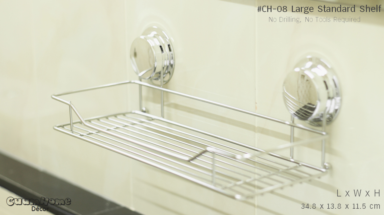 CH-08 Large Chrome Standard Shelf - ชั้นวางสแตนเลสขนาดใหญ่ รุ่น Chrome Series